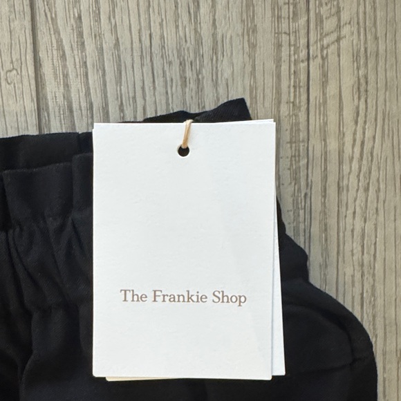 The Frankie Shop High Waist Black Women's Shorts - Picture 4 of 5